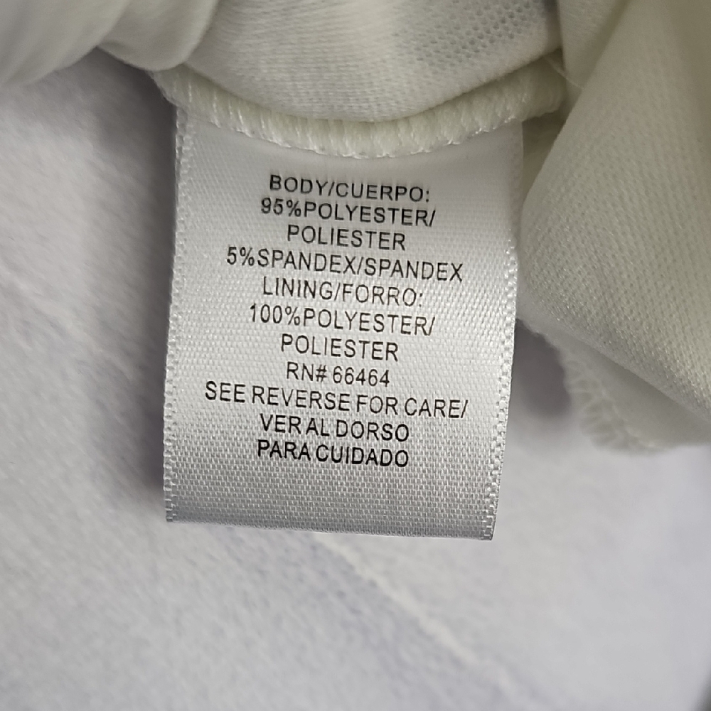 Sandra Darren Chevron Dot Dress in Black, White, and Light Blue Size 8 - Picture 9 of 10
